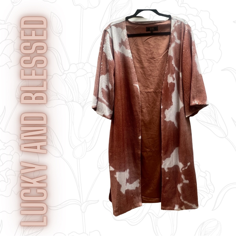 Cow print duster